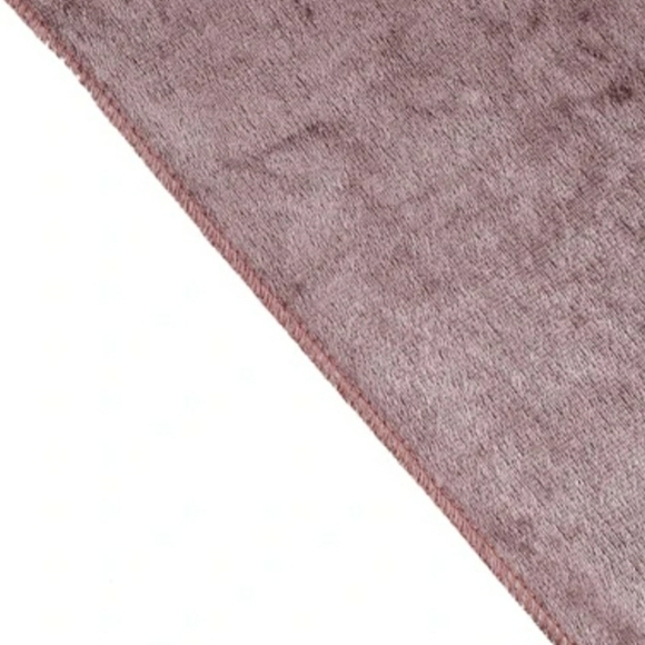120" Round Dusty Rose/Mauve Lux Velvet Table Cloth - Picture 6 of 7